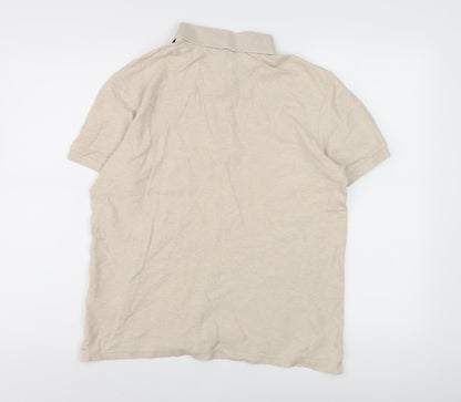 J.Lindeberg Unisex Beige Polo Shirt M Casual Wear