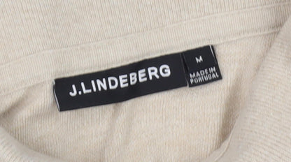 J.Lindeberg Unisex Beige Polo Shirt M Casual Wear