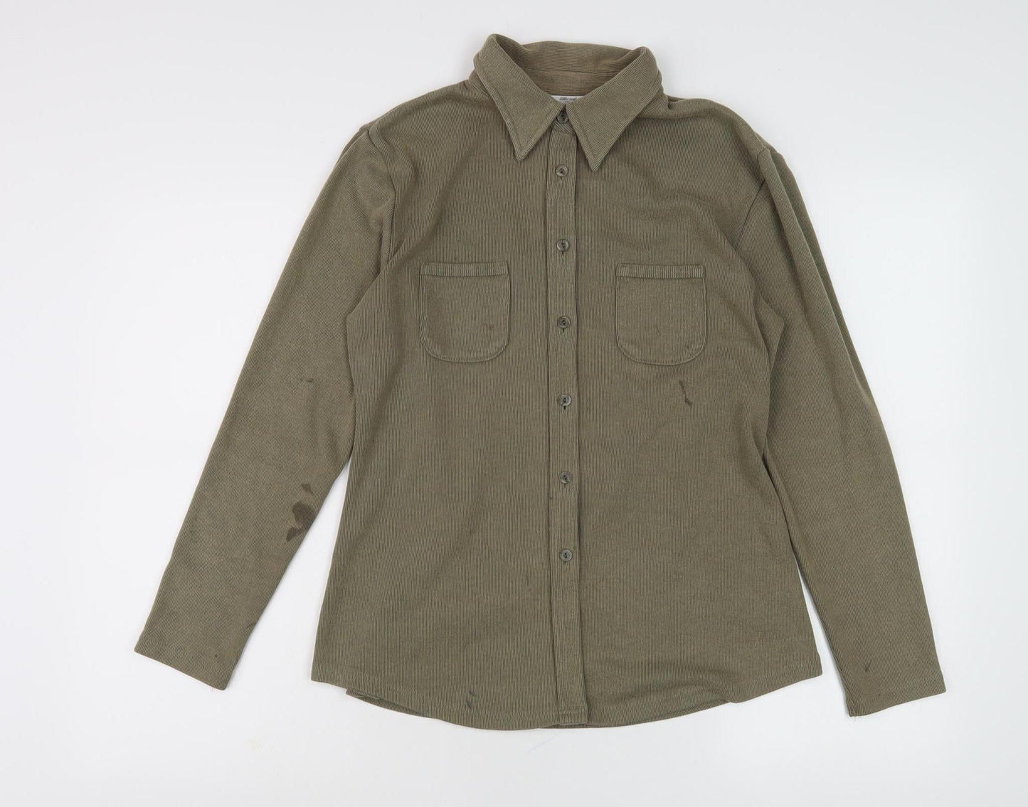 Womens UK Size 12 Marks and Spencer Green  Button-Up