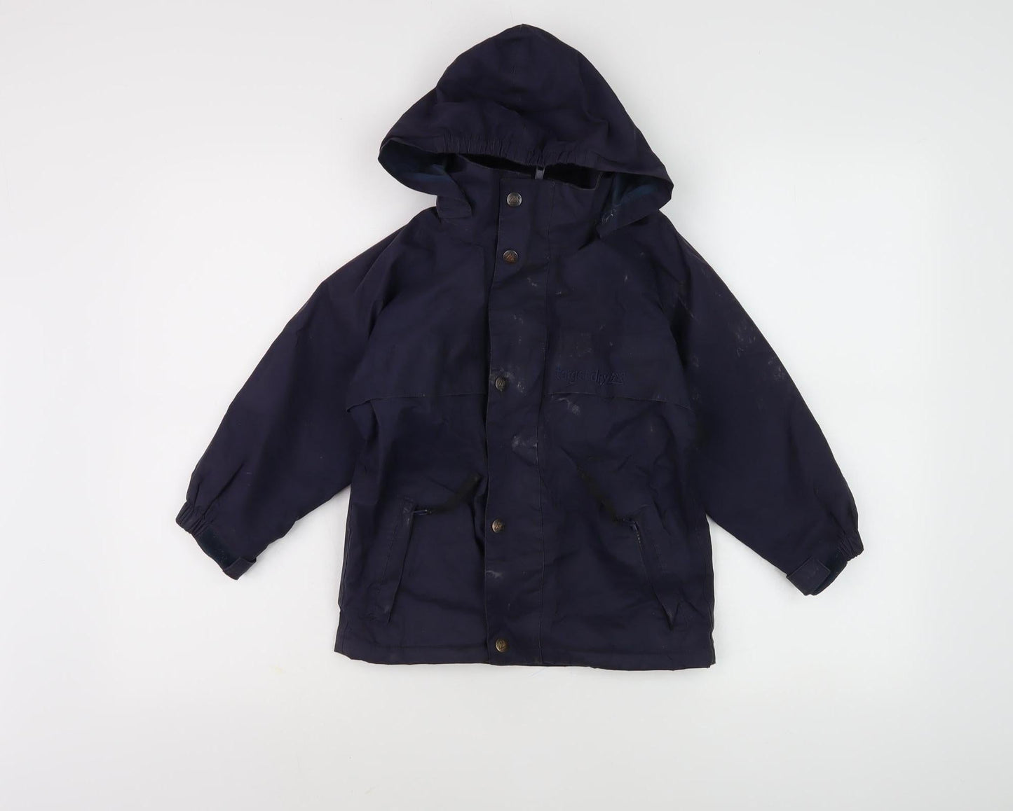 Target Dry Boys Blue Waterproof Hooded Rain Coat 3-4 Years