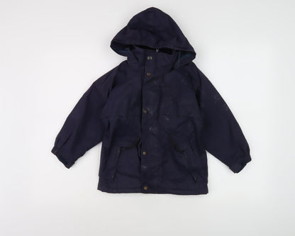 Target Dry Boys Blue Waterproof Hooded Rain Coat 3-4 Years