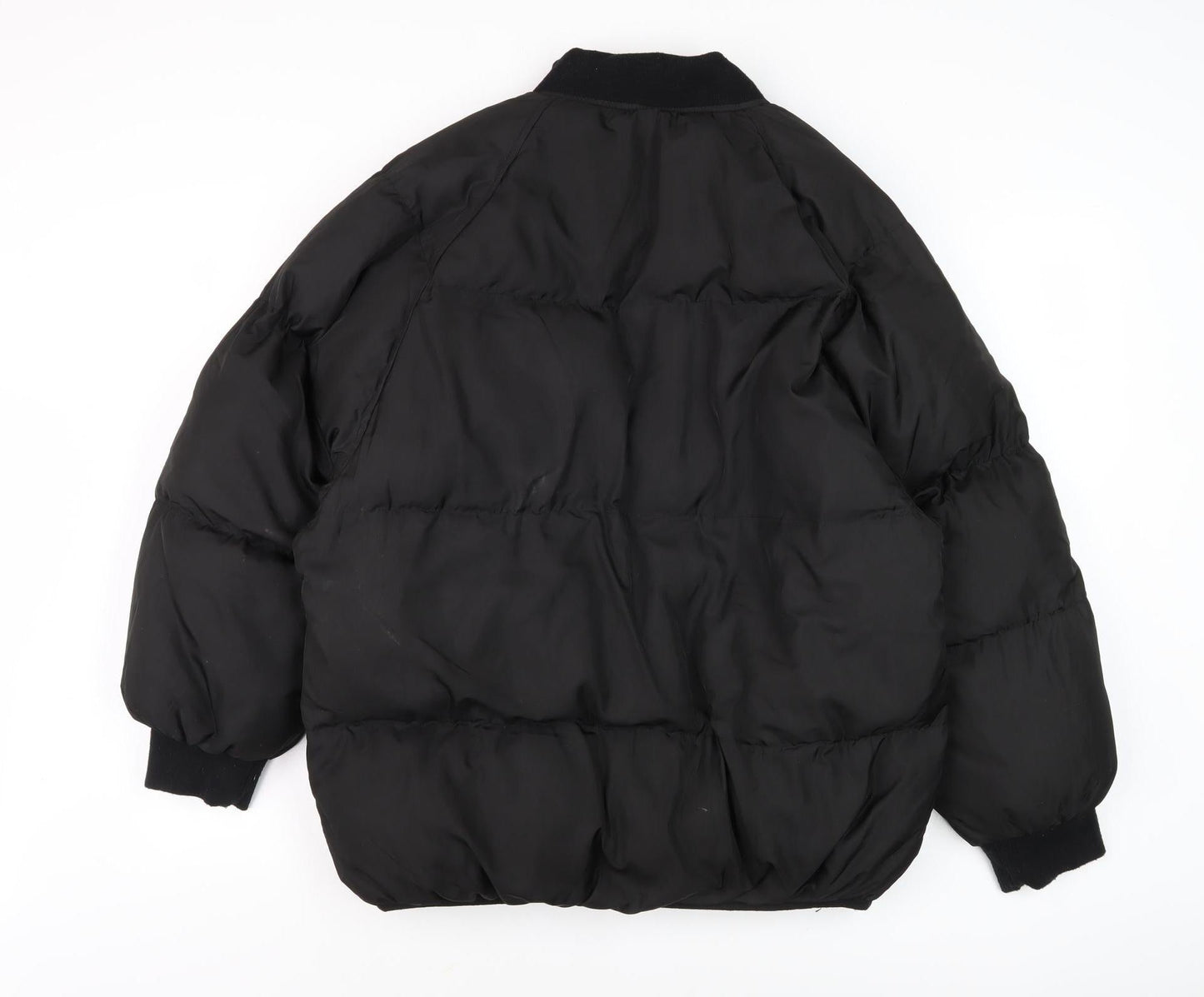 Womens UK Size 14 Missguided Black Puffer Jacket