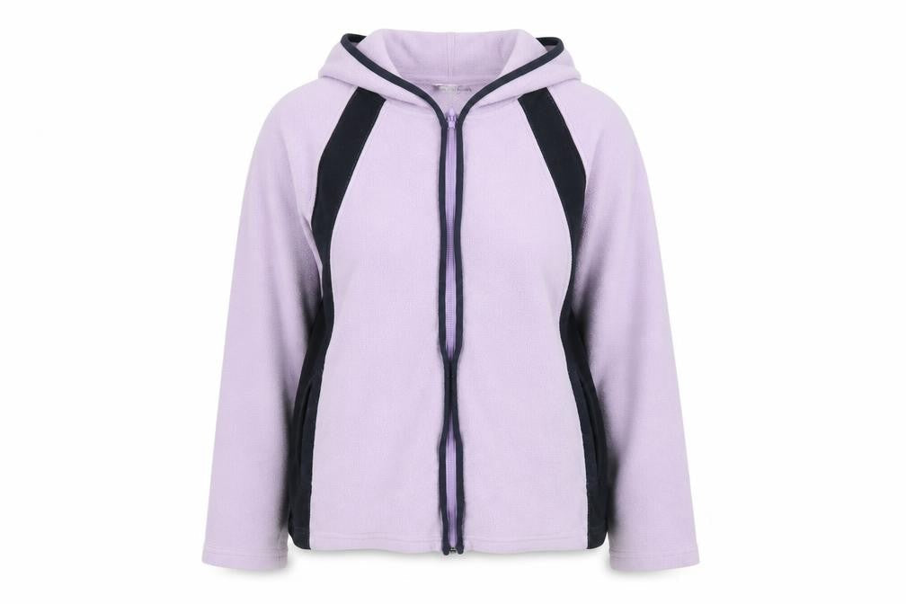 Womens UK Size 14 Cotton Traders Purple Full Zip Hoodie