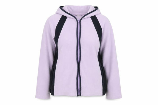 Womens UK Size 14 Cotton Traders Purple Full Zip Hoodie