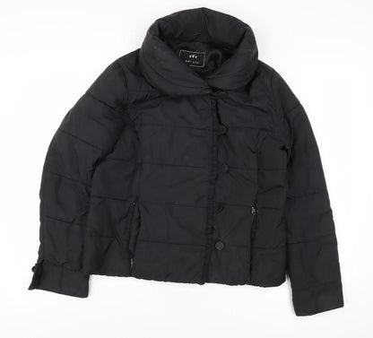 Womens UK Size 12 Per Una Black Puffer Jacket