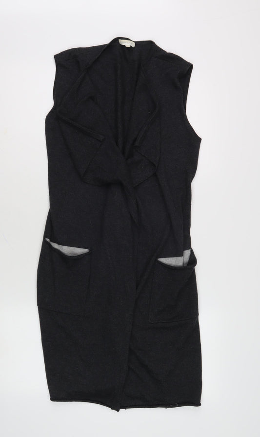 Womens UK Size M Deane & White Black Vest Jumper