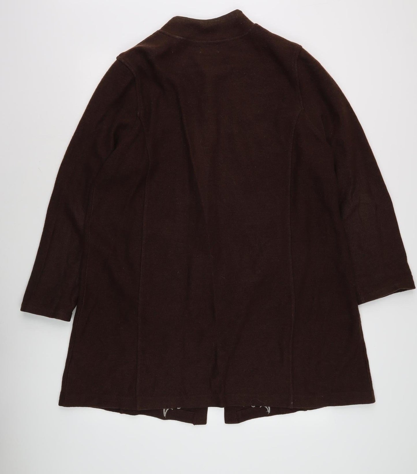 Roman Originals Women's Brown Embroidered Coat L/XL