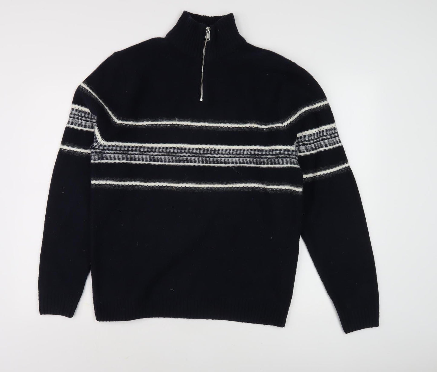 Marks and Spencer Men's Black S Full Zip Jumper
