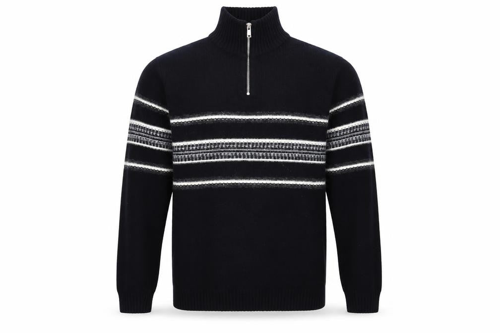 Mens UK Size S Marks and Spencer Black Full Zip Jumper