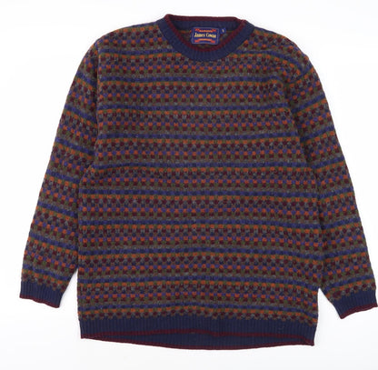 James Cowan Men's Multicoloured S Pullover Jumper