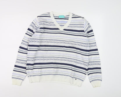 Yours Women's Multicoloured V-Neck Jumper