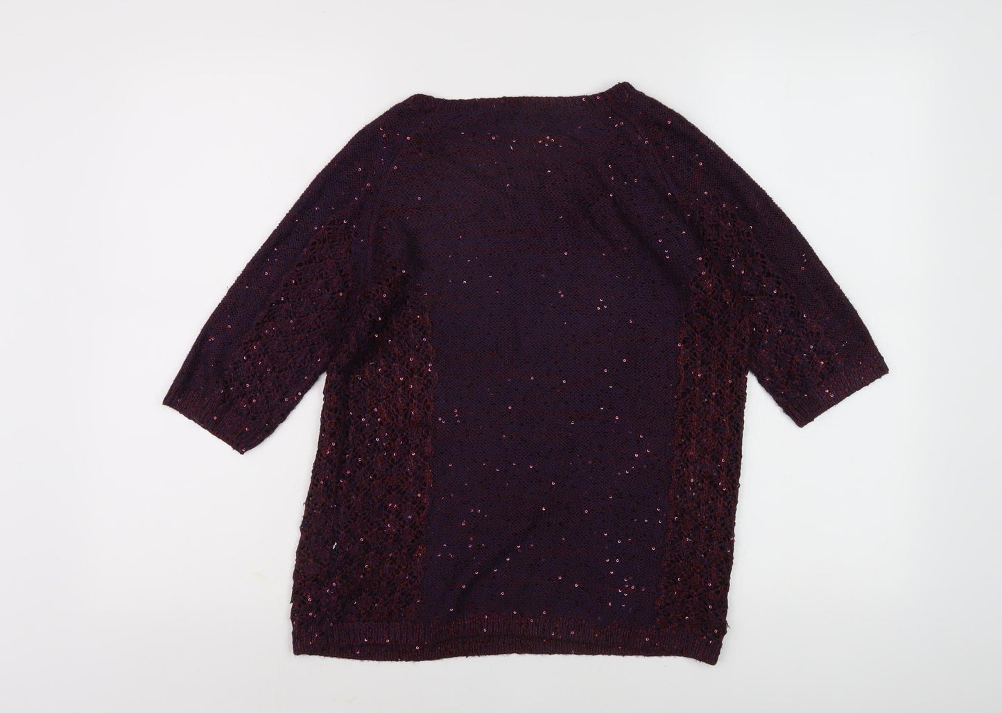Womens UK Size S Monsoon Purple Pullover Jumper