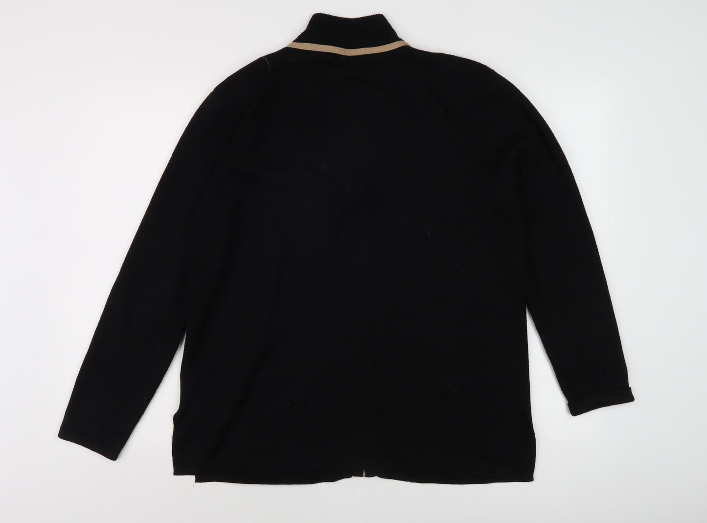 Jacques Vert Women's Black Jacket, Large, Casual, Zip