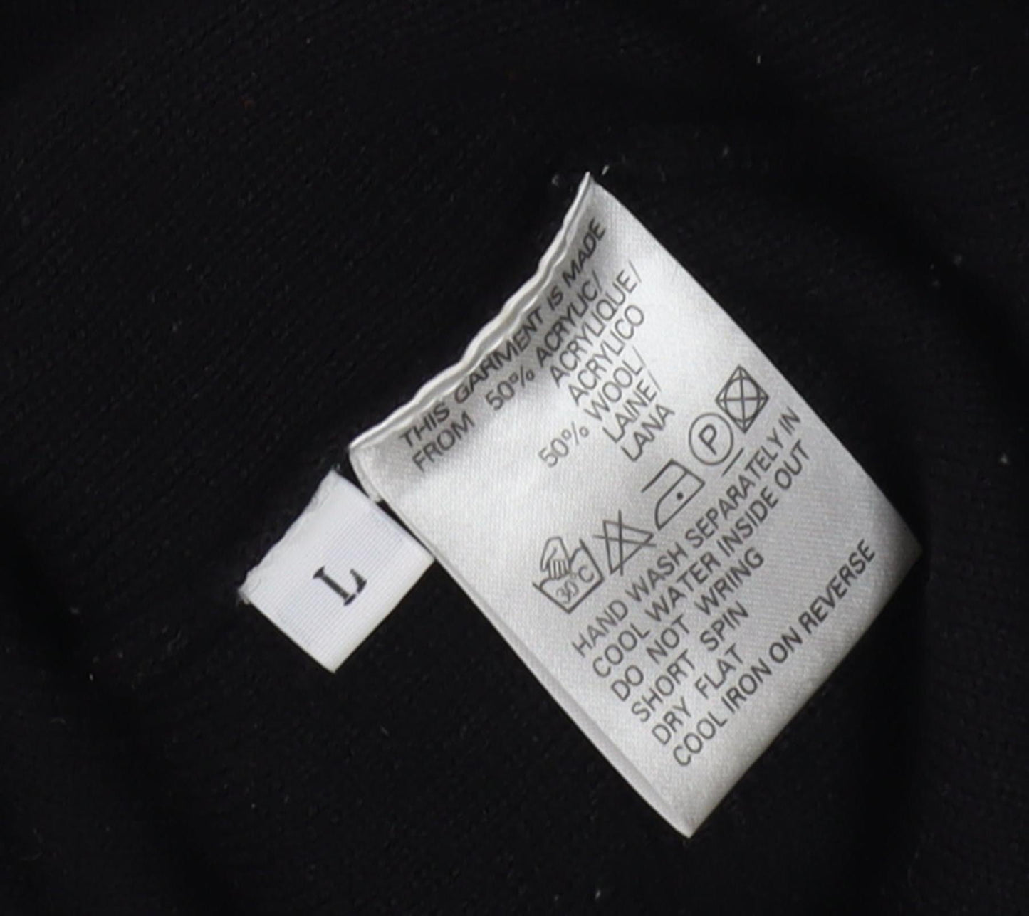 Jacques Vert Women's Black Jacket, Large, Casual, Zip