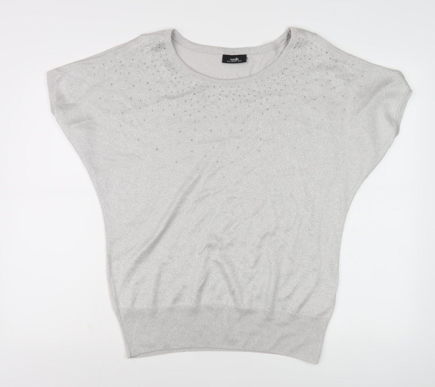 Womens UK Size M Wallis Grey Pullover Jumper