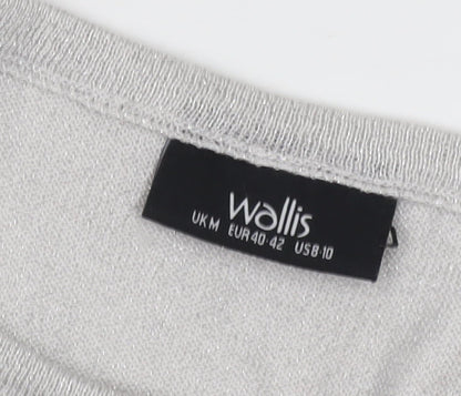 Womens UK Size M Wallis Grey Pullover Jumper