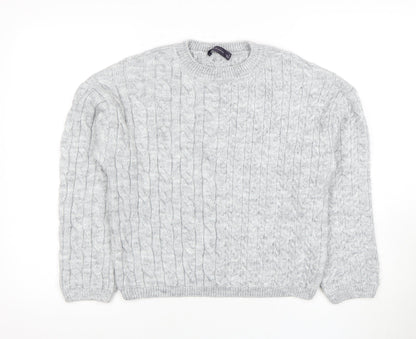 Marks and Spencer Grey Cable-Knit Jumper S