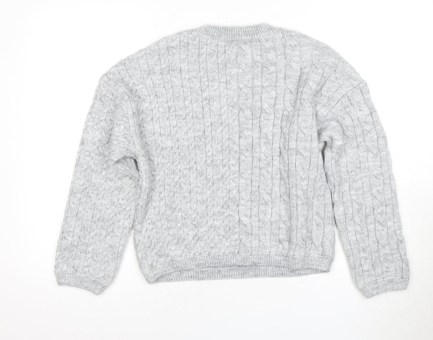 Marks and Spencer Grey Cable-Knit Jumper S