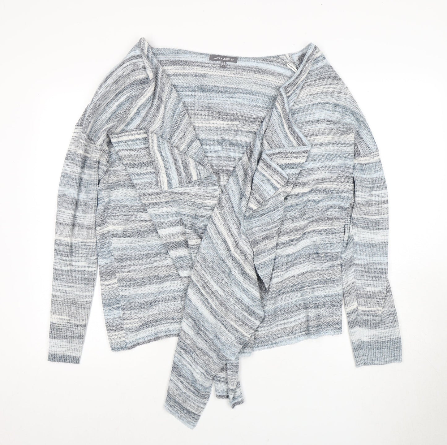 Laura Ashley Women's Blue Wrap Jumper Size 16