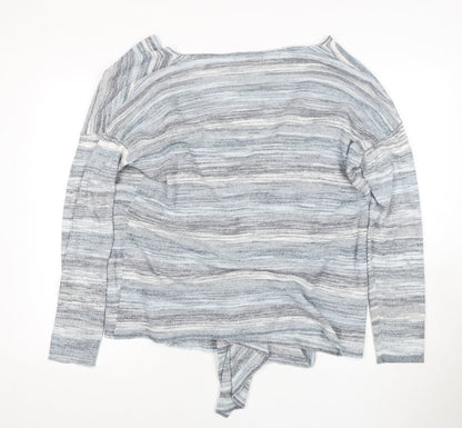 Laura Ashley Women's Blue Wrap Jumper Size 16
