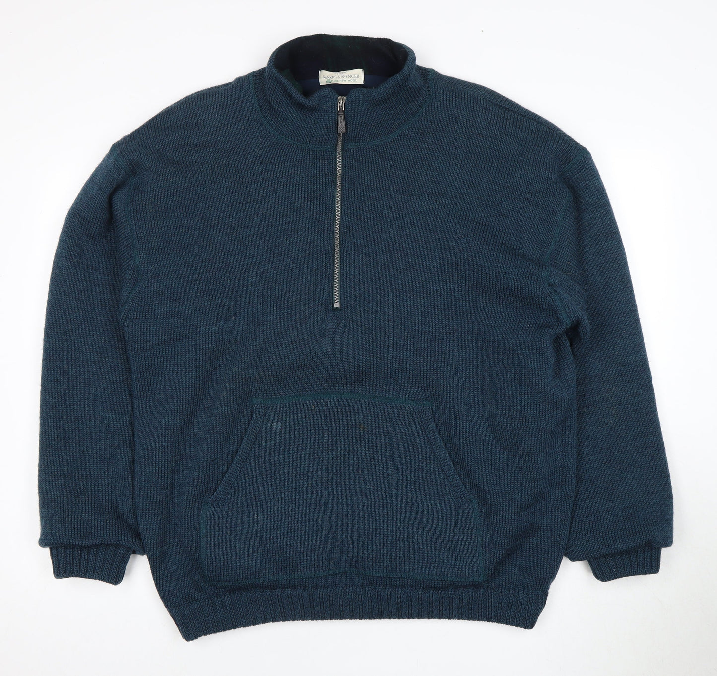 Marks and Spencer Mens Blue Pullover Jumper L