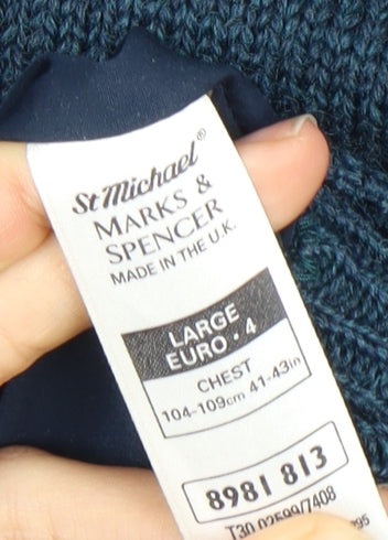 Marks and Spencer Mens Blue Pullover Jumper L