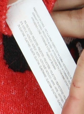 Disney Women's Red Mickey Mouse Pullover Jumper, Size S