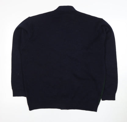 Wolsey Men's Multicoloured XL Cardigan with Argyle Pattern