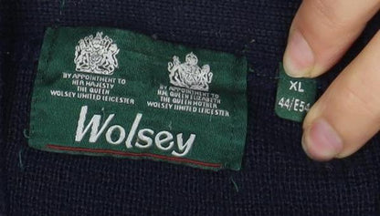 Wolsey Men's Multicoloured XL Cardigan with Argyle Pattern