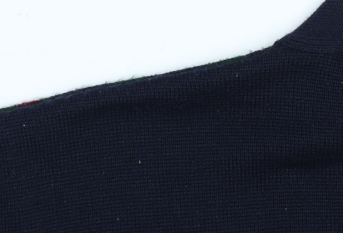 Wolsey Men's Multicoloured XL Cardigan with Argyle Pattern