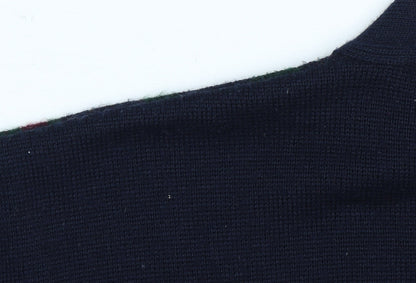 Wolsey Men's Multicoloured XL Cardigan with Argyle Pattern