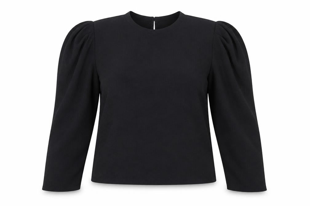 Womens UK Size XL H&M Black Basic Blouse