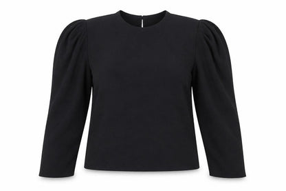 Womens UK Size XL H&M Black Basic Blouse
