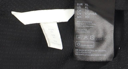 Womens UK Size XL H&M Black Basic Blouse