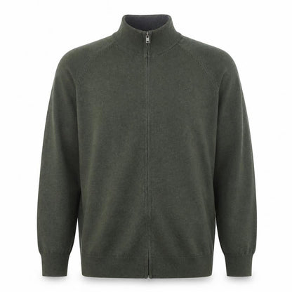 MNG Men's Green Full Zip Sweatshirt - Size S