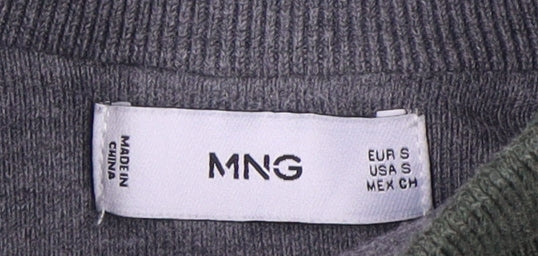 MNG Men's Green Full Zip Sweatshirt - Size S