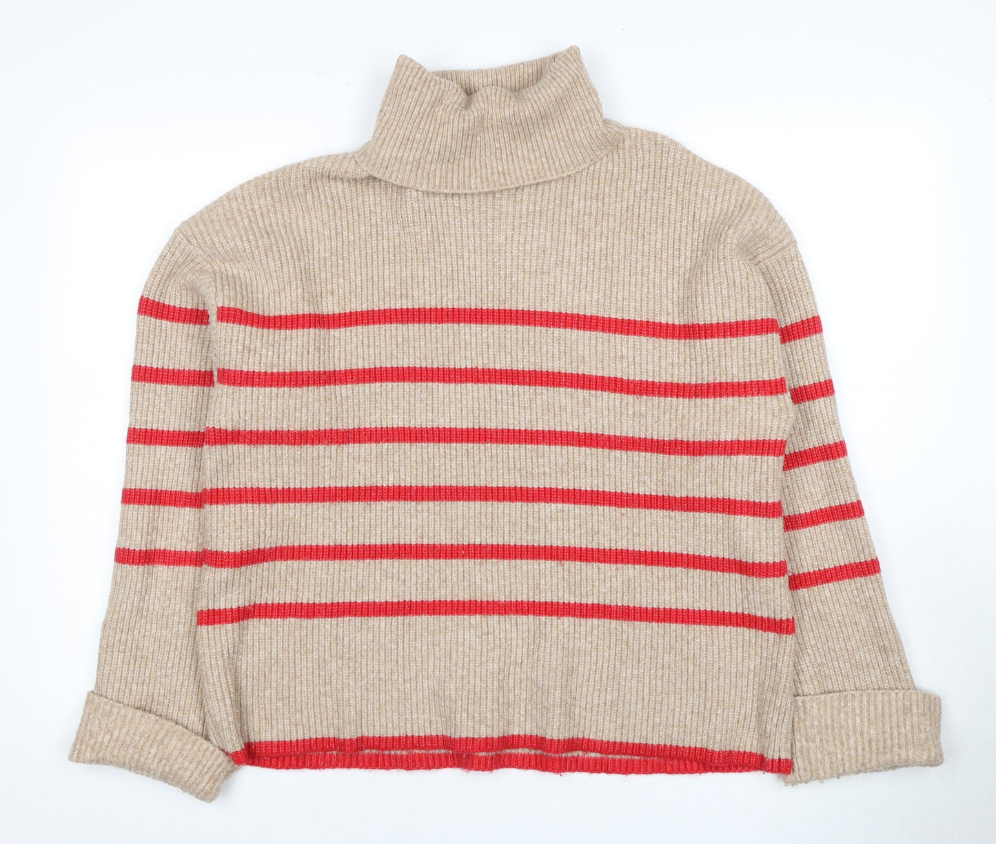 Womens UK Size L Marks and Spencer Beige Pullover Jumper