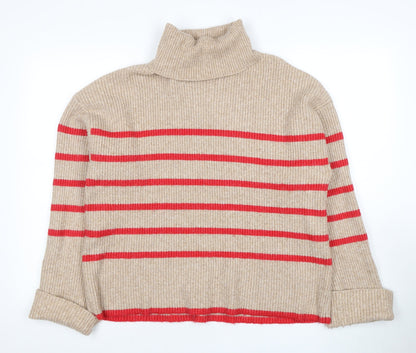 Womens UK Size L Marks and Spencer Beige Pullover Jumper