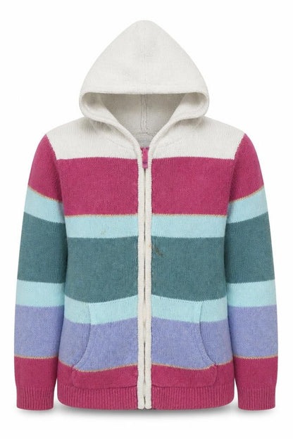 FatFace Girls Multicoloured Full Zip Cardigan 11/12 Years
