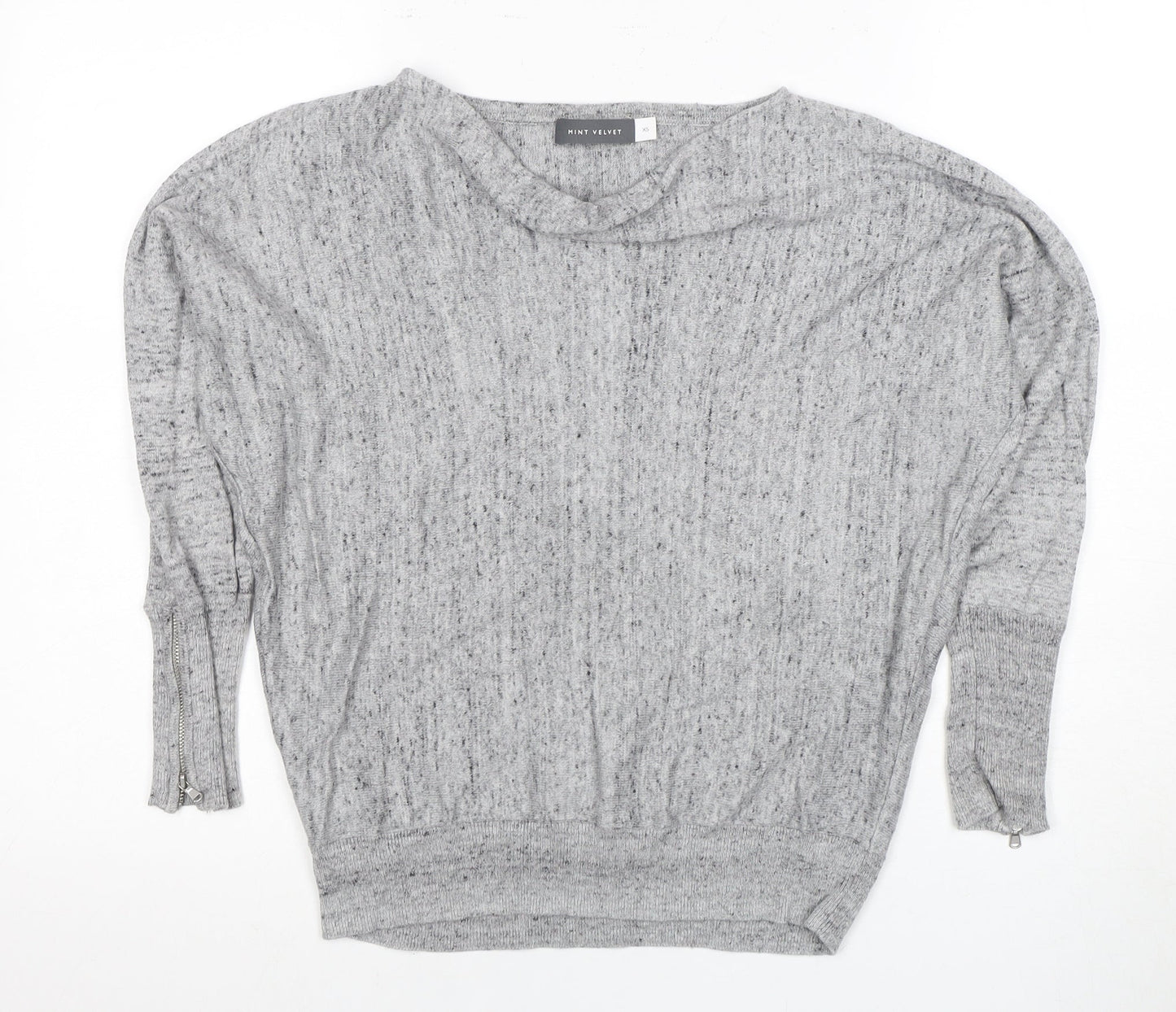 Womens UK Size XS Mint Velvet Grey Pullover Jumper