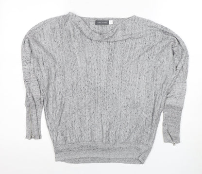 Womens UK Size XS Mint Velvet Grey Pullover Jumper