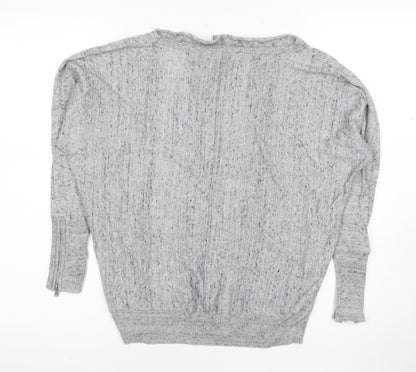 Womens UK Size XS Mint Velvet Grey Pullover Jumper