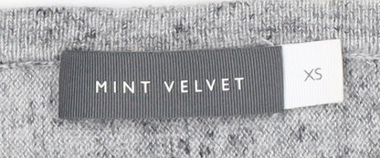 Womens UK Size XS Mint Velvet Grey Pullover Jumper