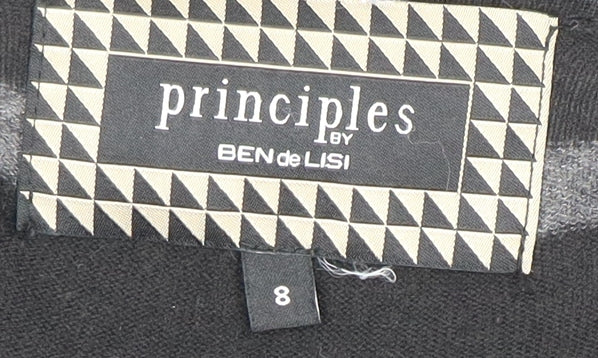 Womens UK Size 8 Principles by Ben de Lisi Black Cardigan Jumper