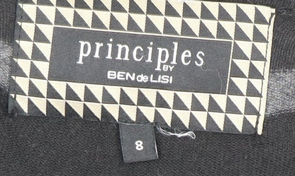 Womens UK Size 8 Principles by Ben de Lisi Black Cardigan Jumper