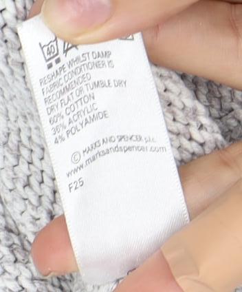 Marks and Spencer Men's Grey Pullover Jumper M