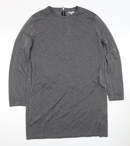 Oliver Bonas Women's Grey Shift Dress Size 14
