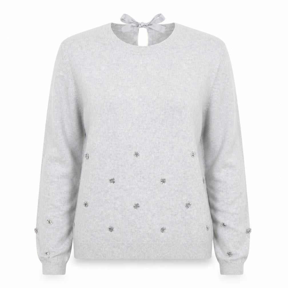 Womens UK Size 14 Oasis Grey Pullover Jumper