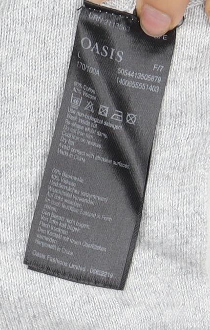 Womens UK Size 14 Oasis Grey Pullover Jumper