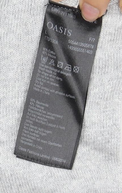 Womens UK Size 14 Oasis Grey Pullover Jumper